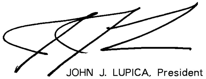 JOHN J. LUPICA, President